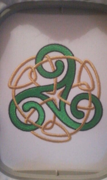 keltisches Triskel Stickdatei 10x10 - Sticken