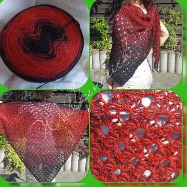 Tuch "Hasken Rana" von Wollkenreich - Häkeln