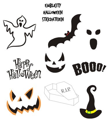 Happy Halloween - Stickdateien Serie (ab 10x10) - Sticken