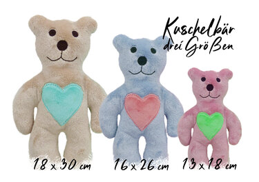 Stickdatei Kuschelbär ITH in drei Größen - Sticken
