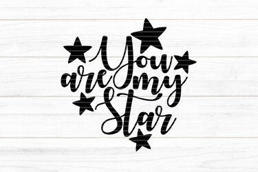 You are my Star Plotterdatei SVG DXF FCM - Plotting