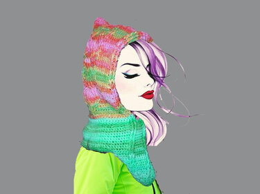 Scoodie Licht und Wasser - Häkeln