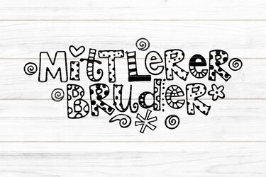 Mittlerer Bruder Plotterdatei SVG DXF FCM - Plotting