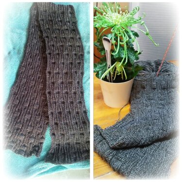 Schal "grey eminence" - Stricken