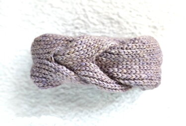 Knit Look Headband - Crochet