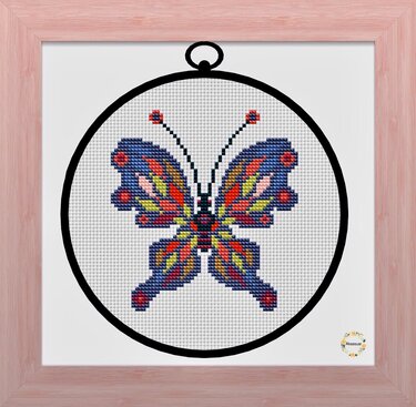 Butterfly Cross Stitich PDF pattern - Embroidery