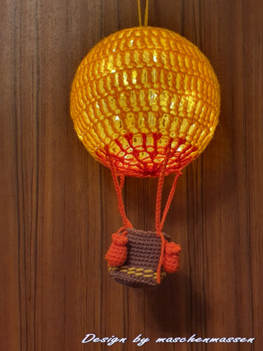 Ballon LED-Lampe - Häkeln
