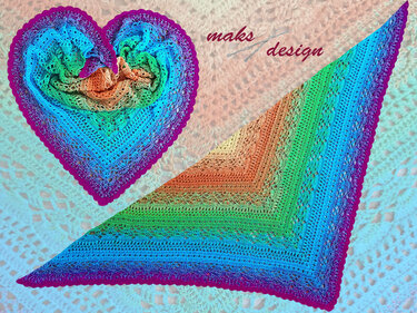 Häkelanleitung Dreieckstuch Brauttuch Briganti