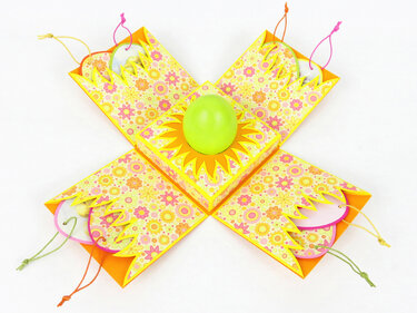 Explosionsbox für ein Osterei – Bastelvorlagen und Anleitung - Basteln