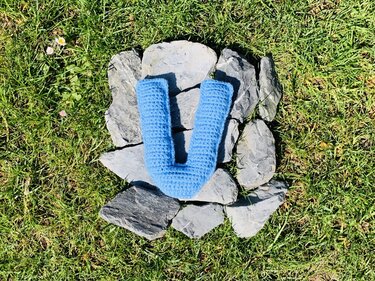 Buchstabe V Häkelanleitung