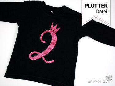 Number with crown, from 0-18 (plotter file) - Plotting