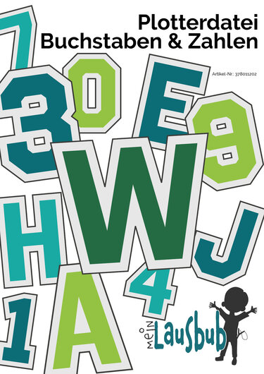 Plotterdatei College (Zahlen und Buchstaben) - Plotting