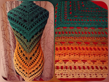 Tuch Pauline häkeln Häkeltuch Dreieckstuch Stola Schultertuch