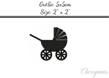 Kinderwagen 5x5 - Sticken