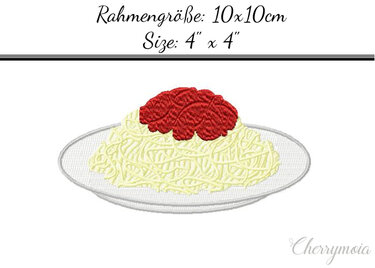 Spaghetti 10x10 - Sticken