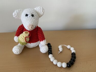 Häkelanleitung - Rechen-Maus "Mini"