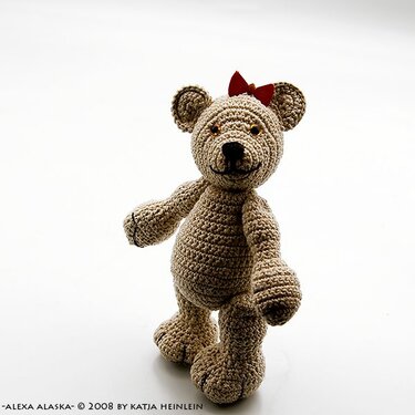PDF crochet pattern amigurumi bear Alexa Alaska, animal tutorial file by Katja Heinlein teddy