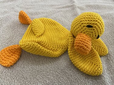 Häkelanleitung - Schmusetuch "Ente"