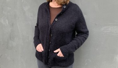 Strickjacke - Lena Nr. 2, Strickanleitung Damen Raglan