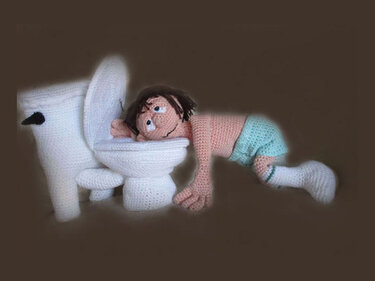 I never drink again Louis - Crochet