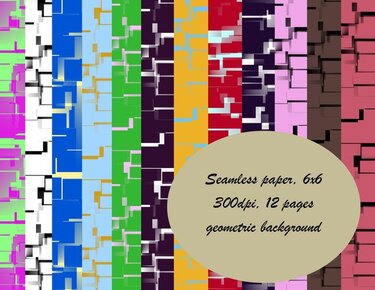 Geometric Digital Paper - Crafts