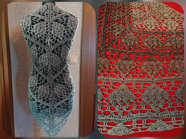 Tuch Jasmin häkeln Häkeltuch Dreieckstuch Schultertuch