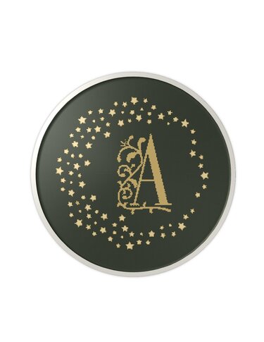 Stars, monogram A, cross stitch pattern - Embroidery