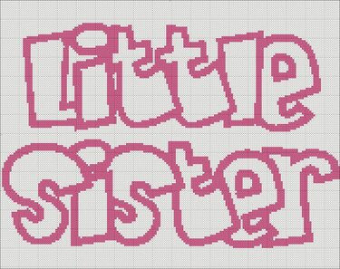 Lettering embroidery, clothing decoration