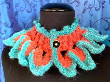 schneller Kragen "Kleiner Unterwasserstern" - Häkeln