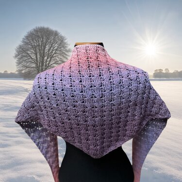 Pattern shawl "Winter" - Crochet