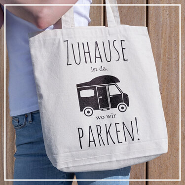 Plottergrafik | Zuhause ist da, wo wir parken (Wohnmobil) - Plotting
