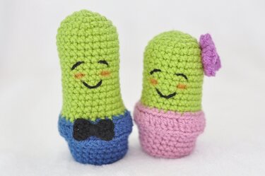 Crochet pattern Cactus Couple