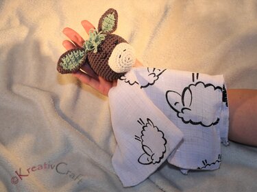 Donkey Snuggle Cloth – crochet pattern