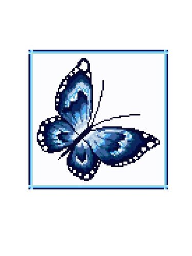 Häkelmuster * MORPHO - SCHMETTERLING * Grafik für FM Decke