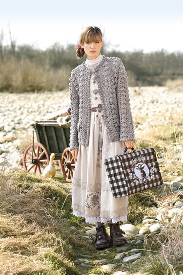 Häkelanleitung: TWEEDJACKE IN NATUR