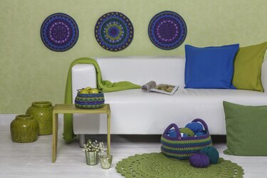 Häkelanleitung: WOHNDEKO HÄKELSET 4-TEILIG