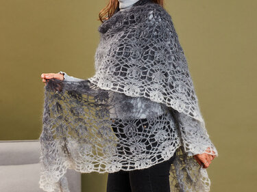 TUCH BLÜTENSTRAHLEN - Häkeln