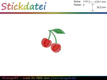 Stickdatei "Kirsche" - Sticken