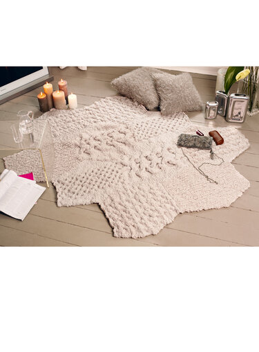 Strickanleitung: Home und Deko-Teppich Felicity