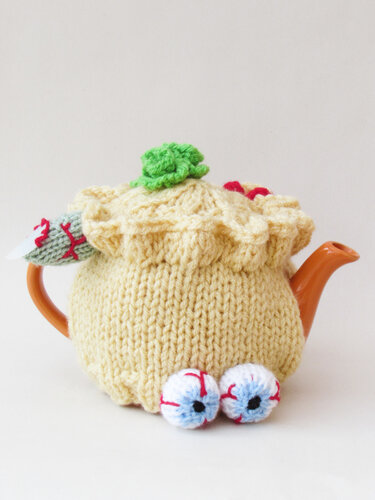 Sweeney Todd Pie Tea Cosy Knitting Pattern