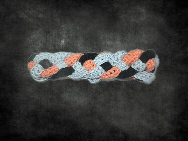 Haarband geflochten - Häkeln