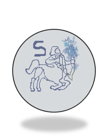Sagittarius cross stitch pattern - Embroidery