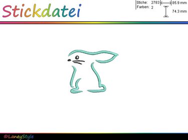 Stickdatei "Little Bunny" - kleiner Osterhase - Sticken