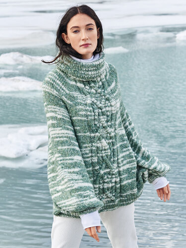 Strickanleitung: Nahtloser Ponchopulli