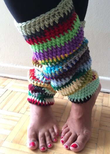 Crochet Leg Warmers for beginners, 2 sizes