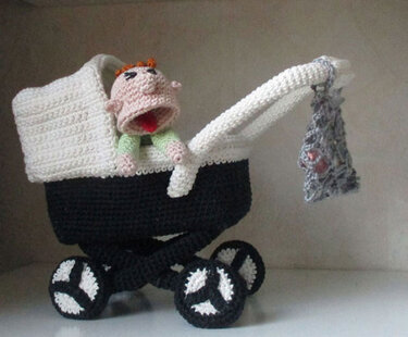 Stroller "Happy Days " - Crochet