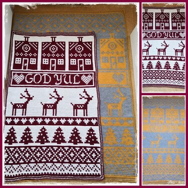 Anleitung häkeln - Weihnachtsdecke