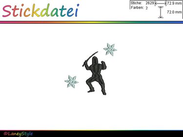 Stickdatei "Ninja" - Sticken