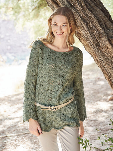 Strickanleitung: Relaxter Pulli im Ajourmuster