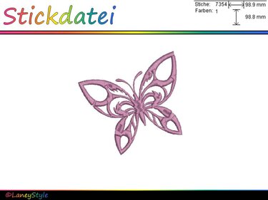 Stickdatei "Schmetterling" - Sticken